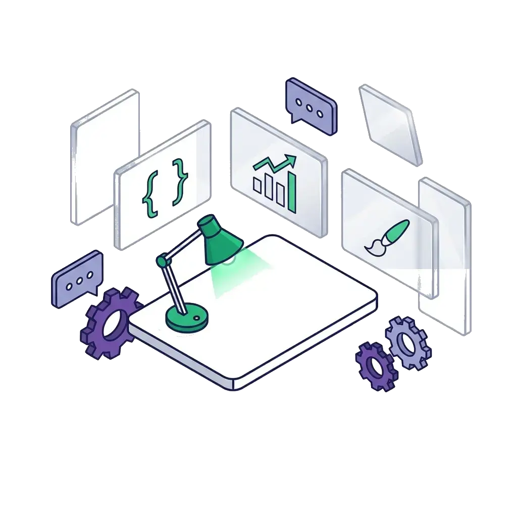 Craft and talent concept illustration